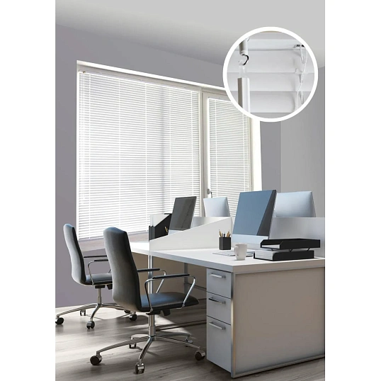 Жалюзи SKR Горизонтальные пластиковые Белый 50х160