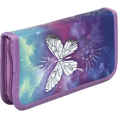 Пенал Комус Класс Волшебная бабочка ПКК 03-12/ПКК 03-6,лам,1отд,190x110мм