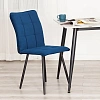 Стул Комус Мебель Flame велюр, 41х55х89, Blue (синий)