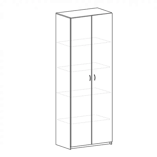 Шкаф SP Бюджет   закр. 2554 (651,880) груша 1810 956214