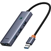 Разветвитель USB Baseus UltraJoy 4-Port Sp.Grey C-USB3.0 B0005280A813-03