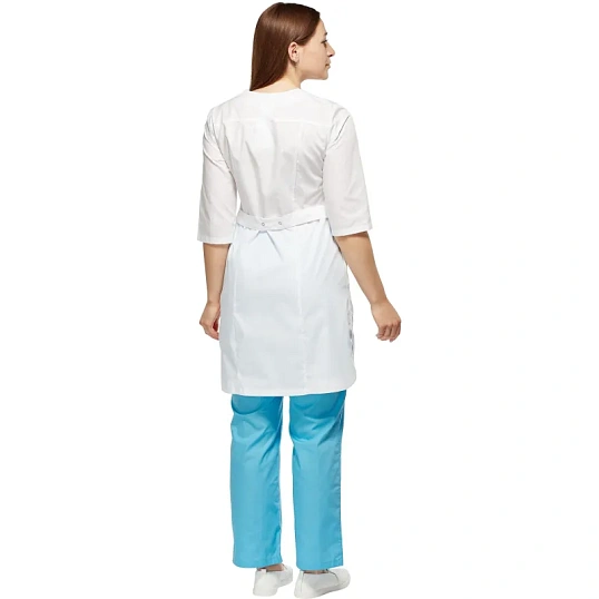 Халат для медицинского персонала жен. М20 ХЛ белый(р.44-46) 158-164