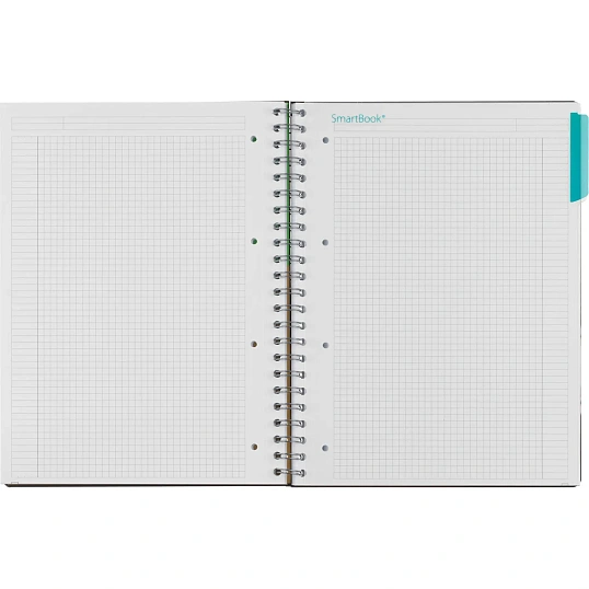 Бизнес-тетрадь SMARTBOOK А4 120л. клетка,спир,микроп,разд,карм,жел-оран
