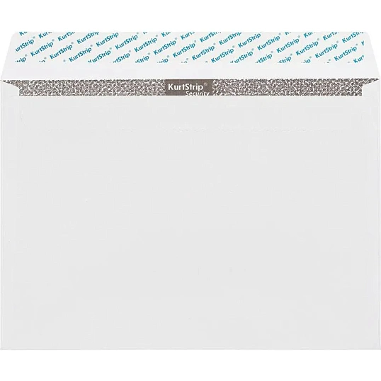 Конверт белый С4 стрип security 229х324 90г КОМУС 50 шт/уп