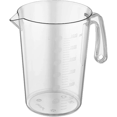 Кувшин мерный 3 л. без крышки, п/п прозрачн.  GP 77192