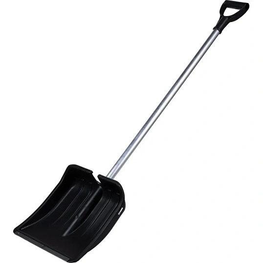 Лопата д/уборки снега РусТрейд №4 35х35х140 см с пластик/ковш и алюм/черен
