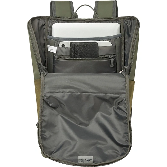 Рюкзак для ноутбука RIVACASE 7856 olive green Eden-ECO 20л, 15.6 /6