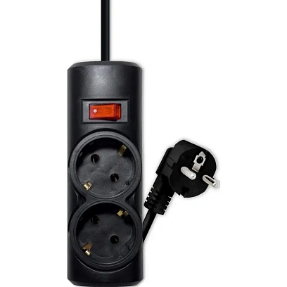 Сетевой фильтр PROGIX PG236 2р/3м/2,2кВт/10А заземление, черный, ПВС 3х0.75