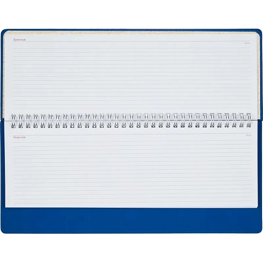 Планинг недатированный 305 х 130 мм Velvet синий 128 стр. 3-364/01