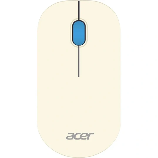 Мышь компьютерная ACER OMR205/1200dpi/беспроводная/USB/белый/голубой
