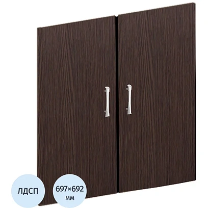 Двери MON_Канц низкие Лдсп (2шт.) ДК32.16 венге