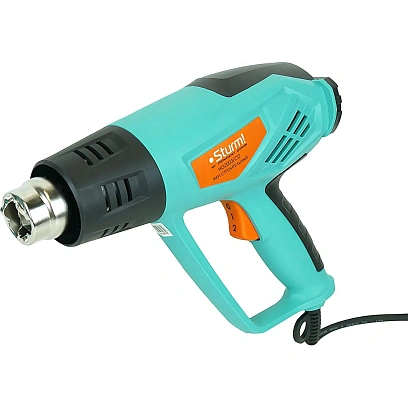 Фен строительный технический Sturm! 2000Вт, ЖК диспл, 5 насадок (HG2003LCD)