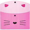 Папка-конверт на кнопке А5 №1School Kitty 2 шт/уп (1 роз., 1 черн)