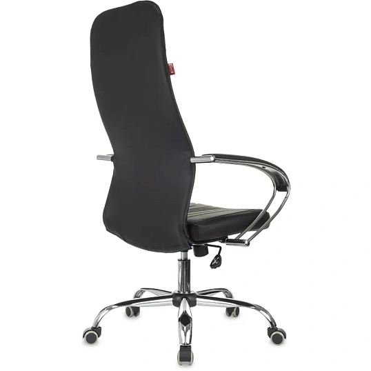 Кресло VB_EChair 655LT SL/TPU черный экокожа крестов. хром