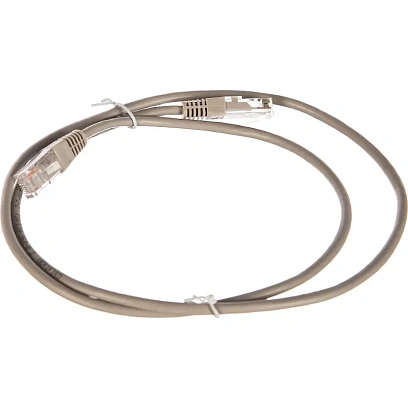 Патч-корд TWT TWT-45-45-1.0-GY UTP кат.5e,1.0 м, серый