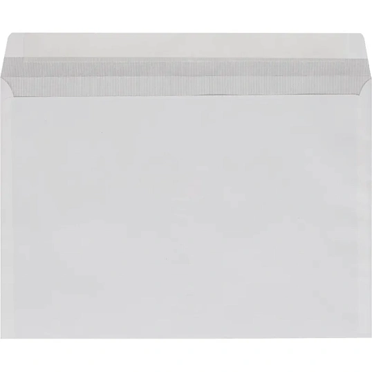 Конверт C4 ECOPOST белый стрип 229х324 с вн. зап. 80г бел.92-100% 50шт/уп