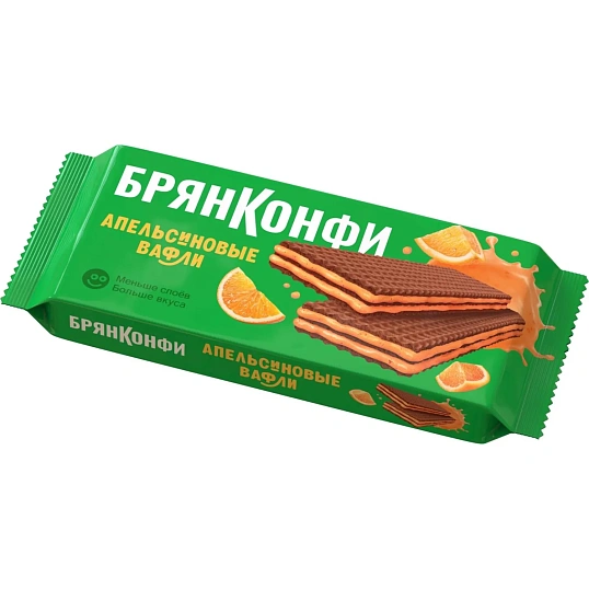 Вафли Брянконфи Апельсиновые, 190г