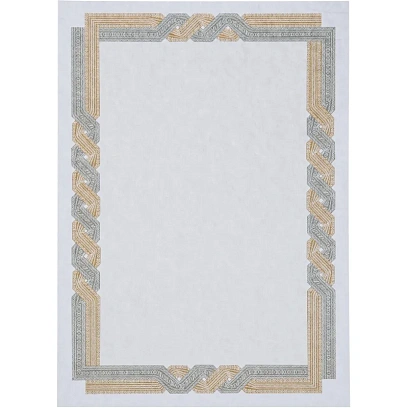 Сертификат-бумага А4 Attache 50 шт/уп  коричневая крученая рамка ID2