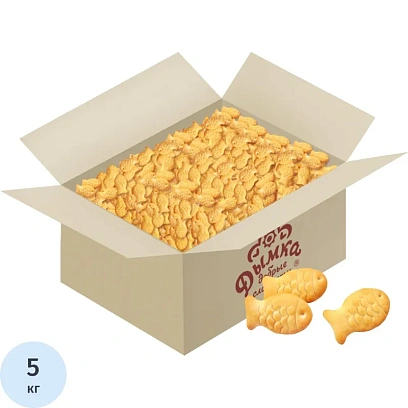 Крекер Здрава Стайка рыбок с солью, 5кг/уп