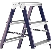 Стремянка Алюмет двухсторонняя стальная с алюмин. ступенями 5 ст. MD8205