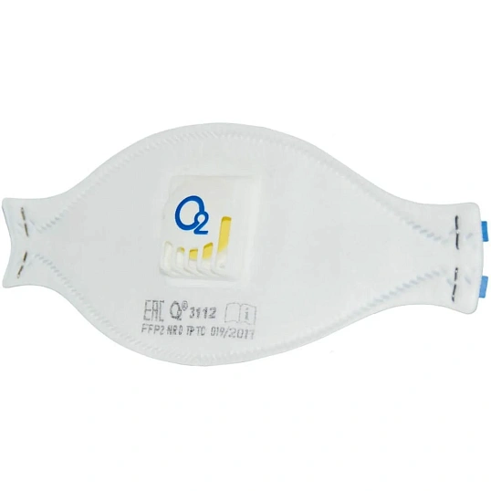 Респиратор трехпанельный О2 3112 FFP2 NRD с клапаном, 10шт/уп