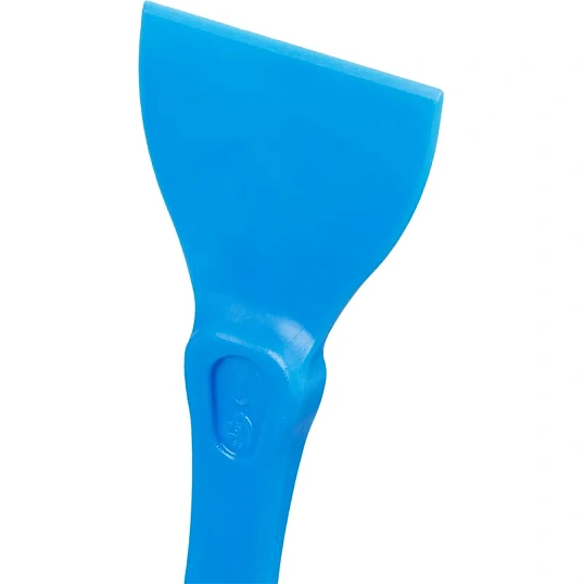 Скребок ручной пластмассовый, размер 205х76мм, син