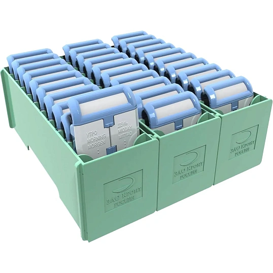 Кассетница+10 таблетниц (комплект) КРОНТ