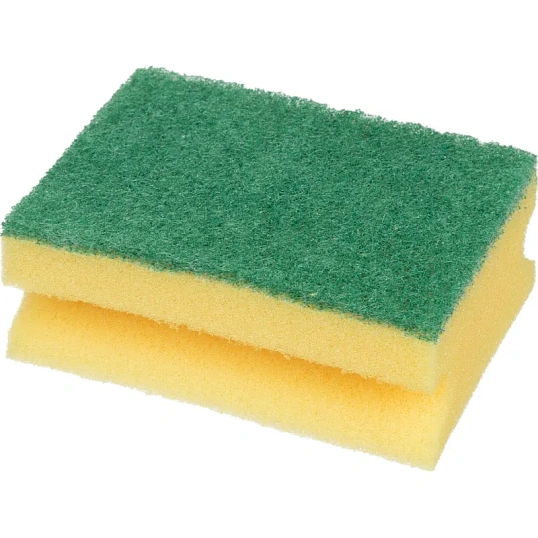 Губки для мытья посуды с выемкой д/пальцев 2шт/уп. PACLAN