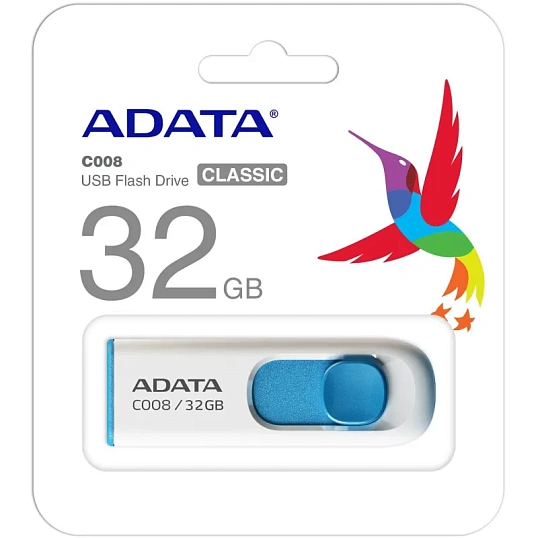 Флеш-память ADATA C008, 32GB, AC008-32G-RWE