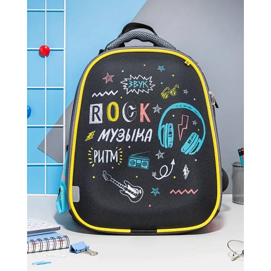 Ранец Комус Класс Joy Rock музыка, 2 отд., 2 кармана, 38х31х20