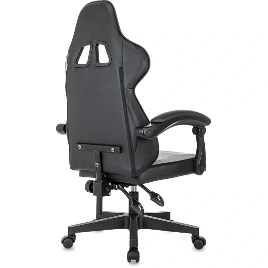 Кресло VB_Echair Easy Game-907 LT PU экокожа черный/серый, пластик