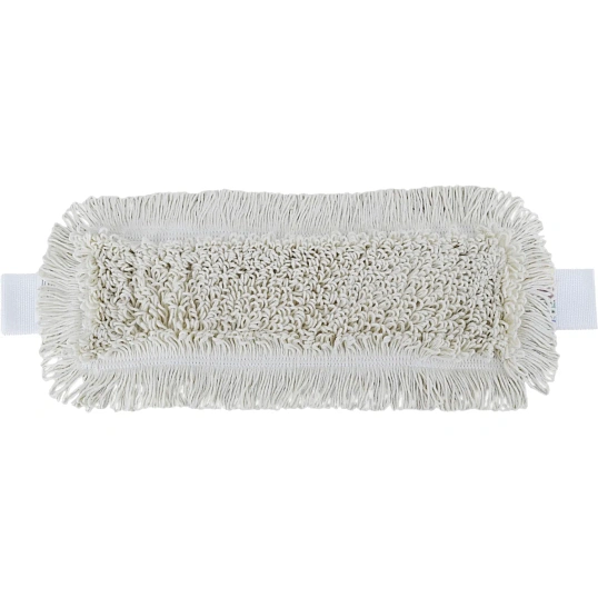 Насадка МОП плоский 40x14см хлопок Лайт, ухо+карман, белый_CN3035