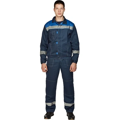 Костюм рабочий летний муж. л20-КПК син/вас (р.60-62) 182-188 (Арсенал-СП)