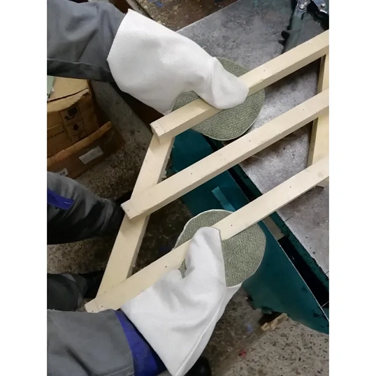 Рукавицы хб утепленные с наладонником брезентовым 5пар/уп