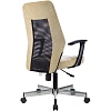 Кресло VB_EChair 225 DSL беж/черн Light-21 сетка/ткань хром
