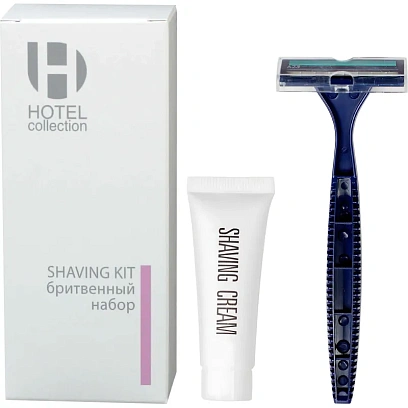 Набор бритвенный  Luscan HOTEL COLLECTION картон,200шт