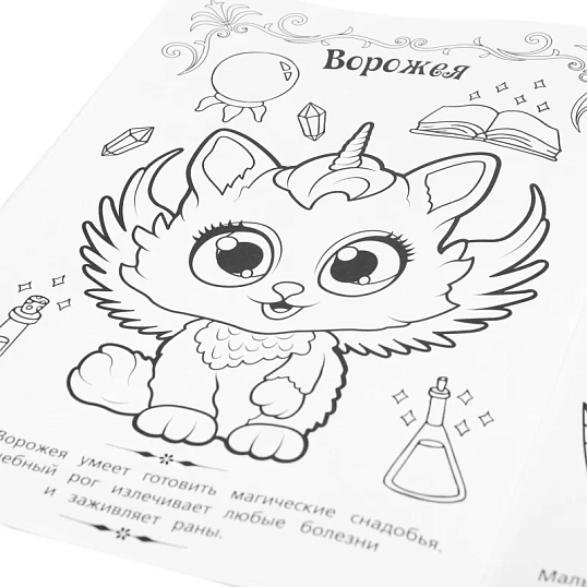 Раскраска Котики-чародеи. 214х290мм. 16 стр. Умка., 978-5-506-10172-7