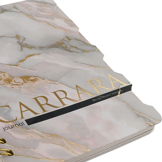 Бизнес-тетрадь BV ART А5 120л гребень, с разделителями CARRARA 3-737/12