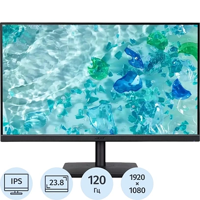 Монитор 23,8'' ACER Vero V247YGbi,1920x1080,250cd,120Hz,VGA+HDMI