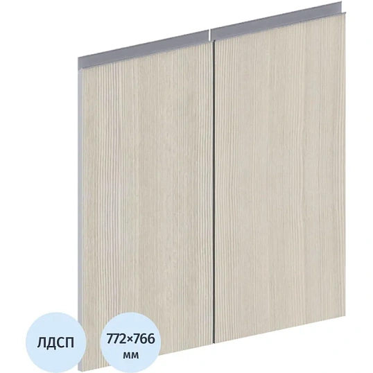 Двери ED_Vita дер.низкие 2шт V-4.0, сосна карелия