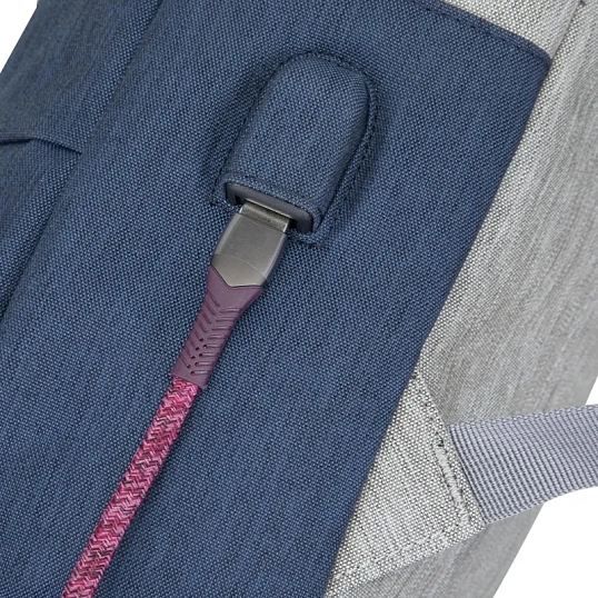 Рюкзак для ноутбука RIVACASE 7562 grey/dark blue 15.6/6