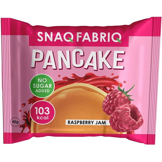 Печенье панкейк SNAQ FABRIQ с начинкой Малиновый джем без сах, 45г