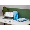 Лоток вертикальный Attache 90мм Bright Colours прозрачный голубой