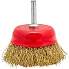 Корщетка VIRA для дрели 50мм чашка с хвост. 6мм, витая проволока (572051)