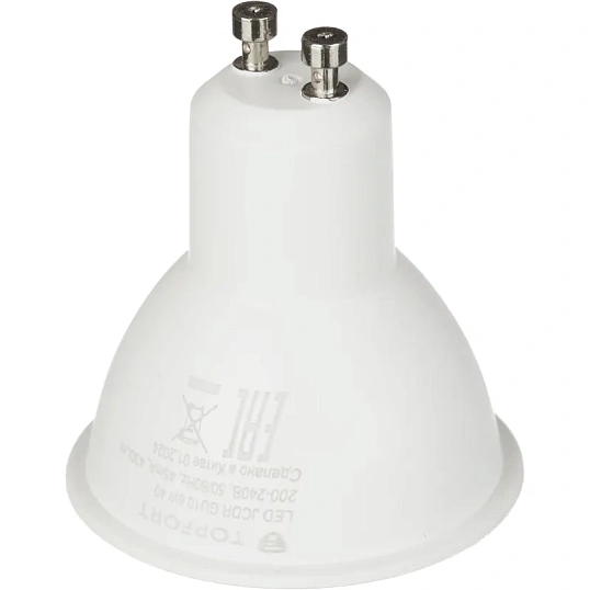 Лампа светодиодная Topfort GU10 6W 4000K