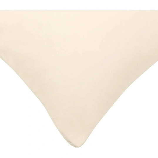 Наволочка , из сатина кремового цвета Essential, 50х70 см 2шт/наб