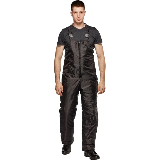 Костюм зимний Охранника с п/к черный (р.60-62) 182-188