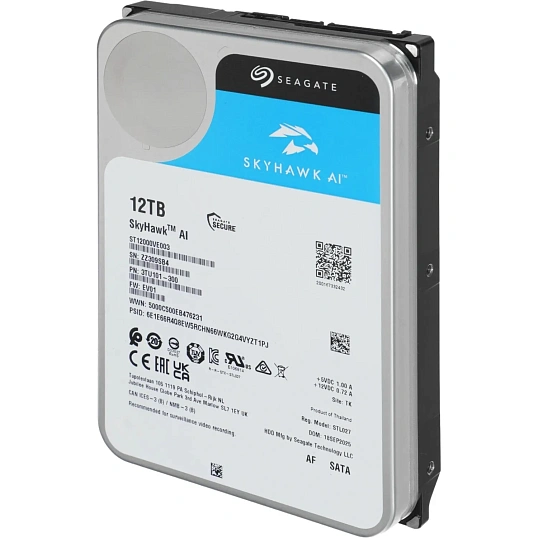 Жесткий диск Seagate SkyHawk AI 3.5 12TB SATA 7200rpm (ST12000VE003)