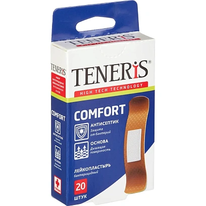 Пластырь (набор) COMFORT FLEX Teneris 10наб/уп (20 штук в наборе)