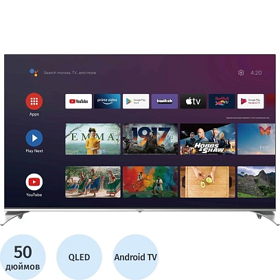 Телевизор Hyundai H-LED50QBU7500, UHD, Smart (Android TV)